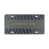 Picture of Custom Text Race Vanity Plate.