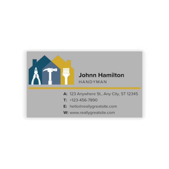 Picture of Handyman Business Cards.