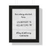 Picture of Custom Coordinates Map Poster – Where Our Story Began”